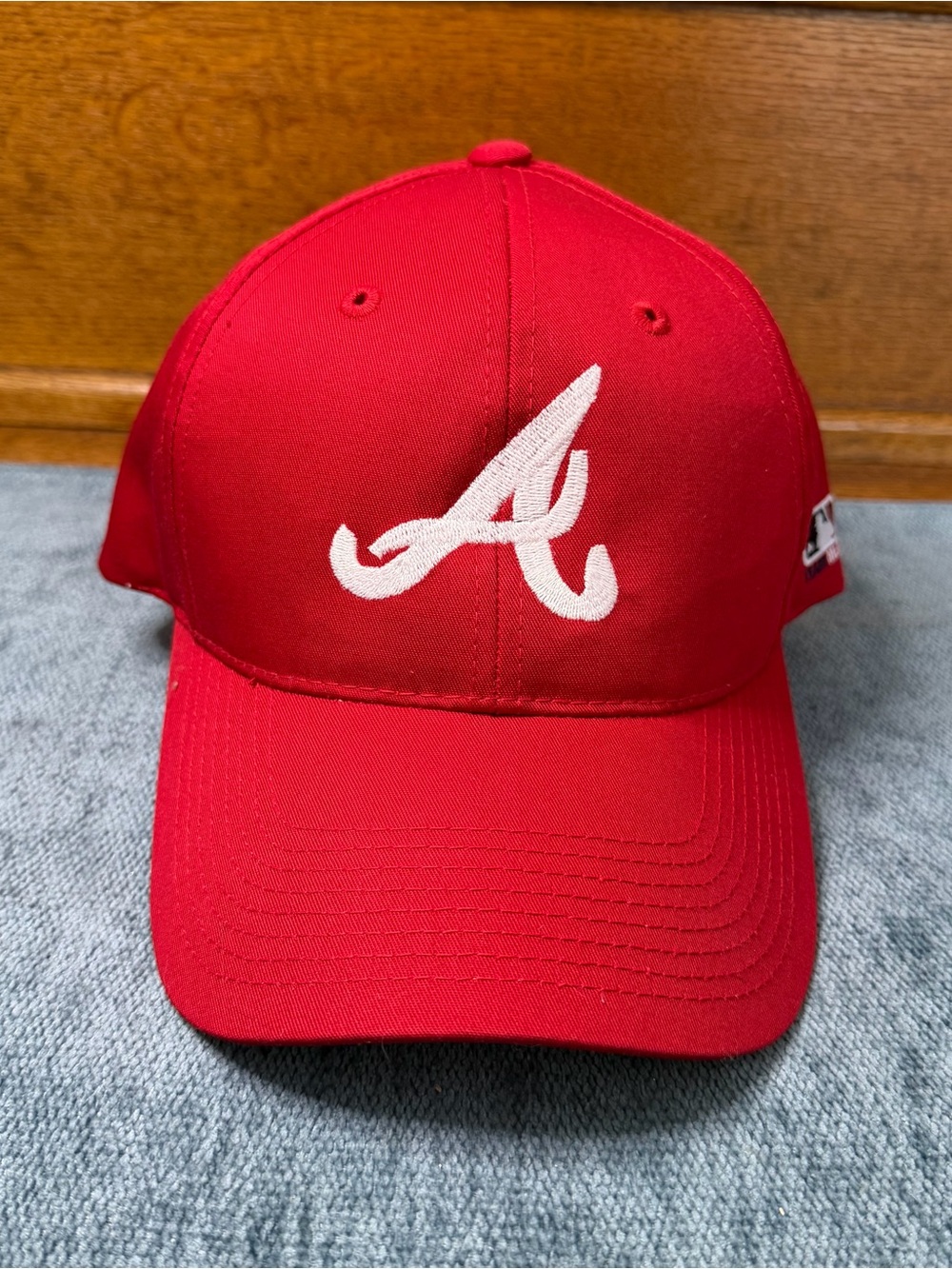 Atlanta Braves branded one size fits all red Baseball Cap